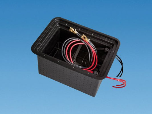 Powerpart Black Underfloor Battery Box - PO553